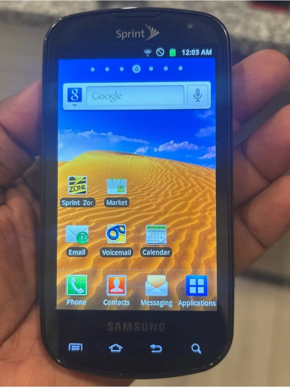 Samsung Epic 4G Smartphone Black, Sprint, SPH-D700 Factory Reset